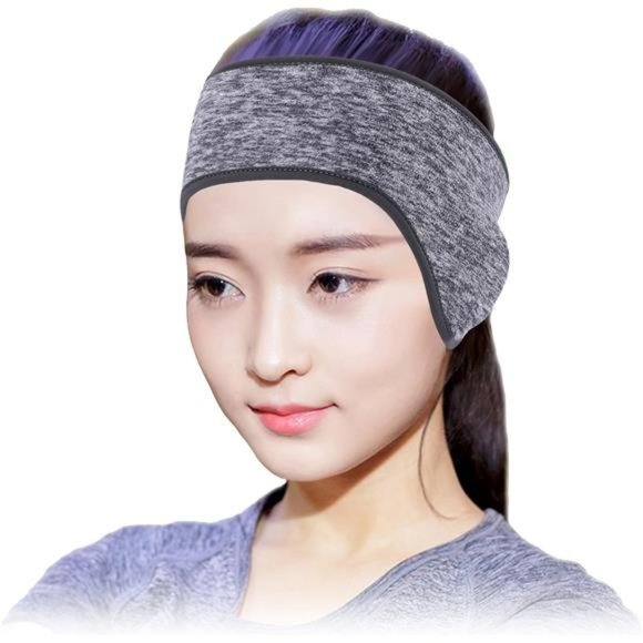 Ear Warmer Headband for Cold Weather Running Sweatband Sports Non Slip, 2 Pack - Picture 4 of 7